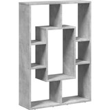  Regal za knjige boja betona 63x20x90 cm konstruirano drvo | shoptok.hr