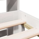vidaXL Krevet s regalom z knjige bez madraca bijeli 150x200cm borovina | shoptok.hr