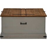  Škrinja za pohranu HALDEN siva 91x91x47 cm puno drvo bor | Eponuda.com