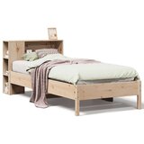 vidaXL Knjižna postelja brez vzmetnice 90x200 cm trdna borovina | Shoptok.si