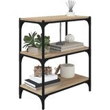 TV ormarić boja hrasta 60x33x70,5 cm konstruirano drvo i čelik | shoptok.hr