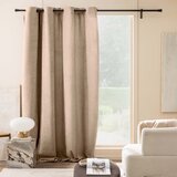 Douceur d intérieur Svjetlo smeđa zavjesa od boucle tkanine 140x260 cm Winona – | shoptok.hr