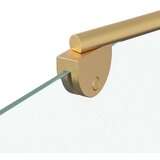  Ograda za tuš Zlatno 120 x 68 x 130 cm ESG staklo i aluminij | shoptok.hr