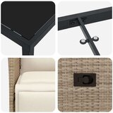  9-delni vrtnarski jedilni set z blazinami Bež Poli ratan, (22087823) | Shoptok.si