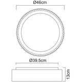 Globo 15924DW - LED plafonsko svetlo KEMP LED/45W/230V 2700/4000/6000K prečnik 46 cm belo | Eponuda.com