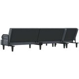  Kutna garnitura na razvlačenje tamnosiva 260x140x70 cm baršun | shoptok.hr