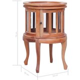 vidaXL Omarica z vitrino naravna 50x50x76 cm trden mahagonij | Shoptok.si