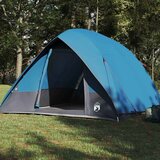  Kamping šator s krovom s pohranom Plava 275 x 230 x 140 cm taft | shoptok.hr
