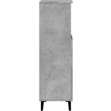 vidaXL Kopalniška omarica betonsko siva 30x30x100 cm inženirski les | Shoptok.si