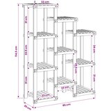  Stalak za biljke Prirodna 85 x 30 x 114,5 cm | shoptok.hr