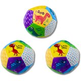  Set od tri mekane lopte s motivom veselog dinosaura - 9cm | shoptok.hr