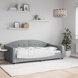  Dnevni ležaj svjetlosivi 100x190 cm tkanina | shoptok.hr
