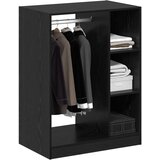 Ormarić s policom s pohranom Crni hrast 77 x 48 x 102 cm | shoptok.hr