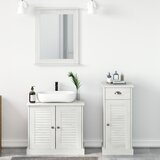 vidaXL set namještaja za kupaonicu 3 pcs smeđa 37 x 34 x 80 cm | shoptok.hr