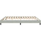 Box Spring Postelja brez vzmetnice Svetlo siva 200x210 cm Žamet, (21792026) | Shoptok.si