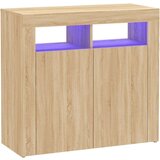  Komoda s LED svjetlima boja hrasta sonome 80 x 35 x 75 cm | shoptok.hr