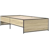  Okvir za krevet boja hrasta 75x190 cm konstruirano drvo i metal | Eponuda.com
