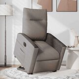 vidaXL Električni naslanjač s funkcijo vstajanja taupe blago | Shoptok.si
