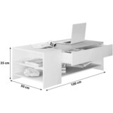 MID.YOU klubska miza tindus, črna, bela | Shoptok.si