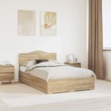  Konstrukcija postelje Sonoma hrast 120 x 200 cm Konstruiran les, (5000102096) | Shoptok.si