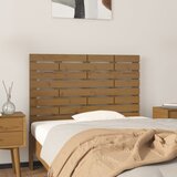 vidaXL Stensko posteljno vzglavje medeno rjavo 96x3x63 cm borovina Cene