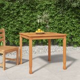  Vrtni blagovaonski stol 85 x 85 x 75 cm od masivne tikovine | shoptok.hr