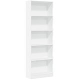  Biblioteka bijela 60x24x176 cm Inženirsko drvo | shoptok.hr