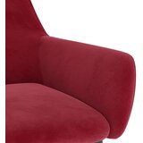  Stolica za ljuljanje crvena boja vina baršunasta | shoptok.hr