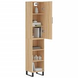 Visoka komoda hrasta sonome 34,5x34x180cm od konstruiranog drva | shoptok.hr