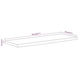 vidaXL Zidna polica 50x20x2,5 cm pravokutna bagremovo drvo živi rub | shoptok.hr