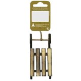  ukrasi za božićno drvce (smeđe boje, drvo, ostalo, d x š: 5 x 10 cm) | shoptok.hr