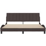  Posteljni okvir brez vzmetnice temno rjav 180x200 cm blago, (21670806) | Shoptok.si