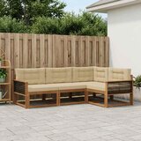  Set vanjskih sofa 4 kom. Prirodna i bež | shoptok.hr