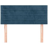  Uzglavlje tamnoplavi 100x5x78/88 cm baršunasti | shoptok.hr