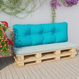 vidaXL Jastuk za sofu od paleta tirkizni 120 x 40 x 12 cm od tkanine Cijene