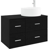  Set namještaja za kupaonicu 2 kom. Crni hrast Konstruirano drvo | shoptok.hr