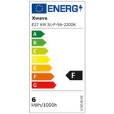 X Wave E27 6W SL-F-S6-2200K filament sijalica 2200K/G125/220V,600Lm,Toplo bela | Eponuda.com