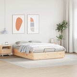  Otomanski krevet Prirodna 150 x 200 cm Masivna borovina | shoptok.hr