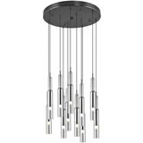 Trio Select Crna/u srebrnoj boji LED viseća svjetiljka sa staklenim sjenilom ø 50 cm Lucent –