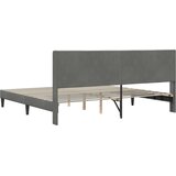  Krevetna konstrukcija Tamnosiva 200 x 200 cm Baršun | shoptok.hr