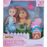 Eddy Toys MODNA LUTKA MINI SA PSOM