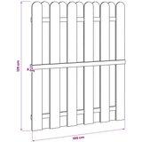  Vrtna vrata 100 x 125 cm Masivna borovina Zelena | shoptok.hr