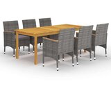  7-dijelni vrtni blagovaonski set sivi | shoptok.hr