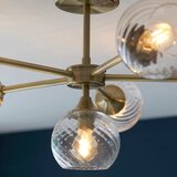  Endon 103171 - Luster na šipci ALLEGRA 6xE14/7W/230V mesing/prozirno | Eponuda.com