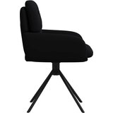  Okretne blagovaonske stolice 6 pcs Umjetna koža Crna | shoptok.hr