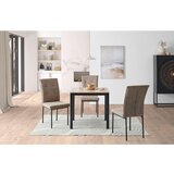 MID.YOU STOL, kovina, tekstil rjava, črna | Shoptok.si