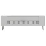 Hanah home tv polica Retrolp4 white silver