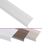  Rubnjaci za stepenice L-oblik 15 kom aluminijski 90 cm srebrni | shoptok.hr
