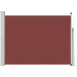 vidaXL Zložljiva stranska tenda za teraso 120x500 cm rjava, (20692643)