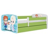 HAPPYKIDS Dječji krevet Dreamy Frozen 160x80 bez madraca s ladicom Zelena | shoptok.hr